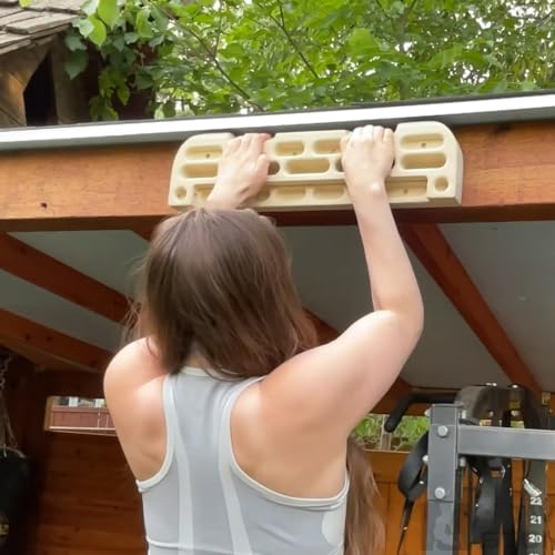 Wooden Hangboard Rock Climbing Pull Up Bar Set