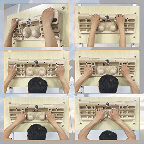 Rock Climbing Hangboard with Multiple Training Features