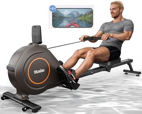 VIP Smart Shopper: Niceday Magnetic Rowing Machine, Bluetooth, 16 Levels
