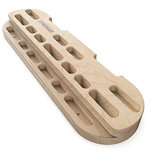 Synergee Wooden Hang Board/Climbing Board - Hand Strengthener