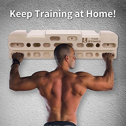 Rock Climbing Wooden Hangboard for Building Core Strength