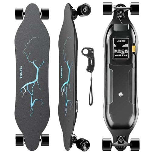 Caroma Electric Skateboard with Remote, 350W Motor, 12.4MPH Speed
