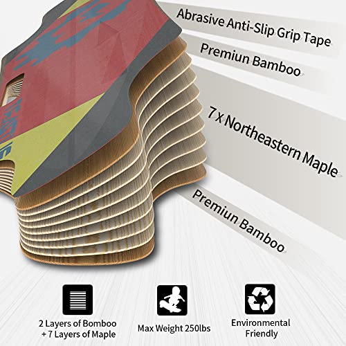 BLITZART Huracane Electric Skateboard Longboard 38" Dual Hub-Motor