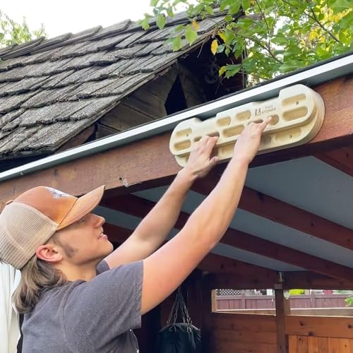 TWO STONES Hangboard Pull Up Bar with Phone Holder