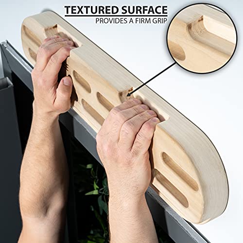 Synergee Wooden Hang Board/Climbing Board - Hand Strengthener