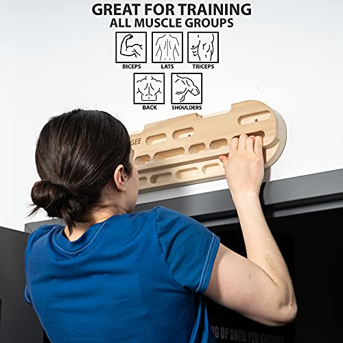 Synergee Wooden Hang Board/Climbing Board - Hand Strengthener