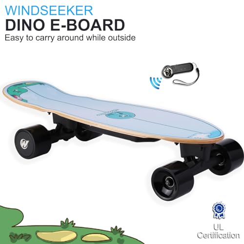 Electric Skateboard with Remote Control, 350W Motor, DIY Stickers