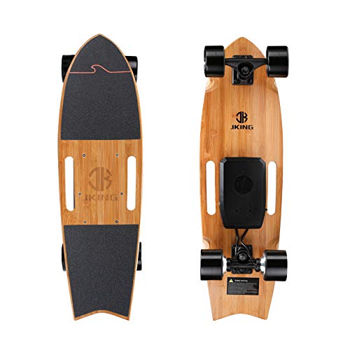 Jking Electric Longboard with Remote Control, 700W Hub-Motor