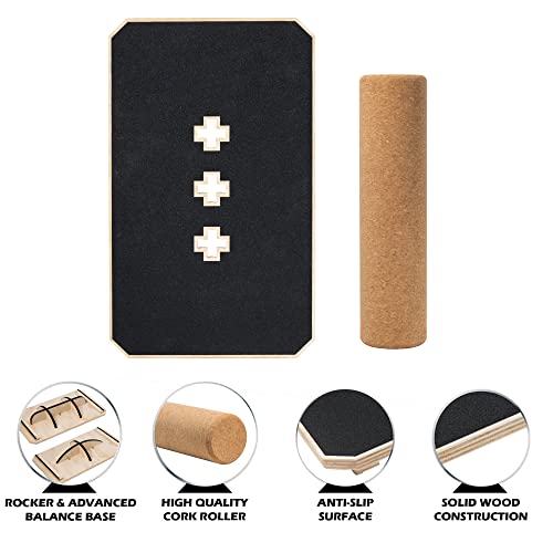 INFIDEZ Balance Surf Trainer - Rocker Board & Roller