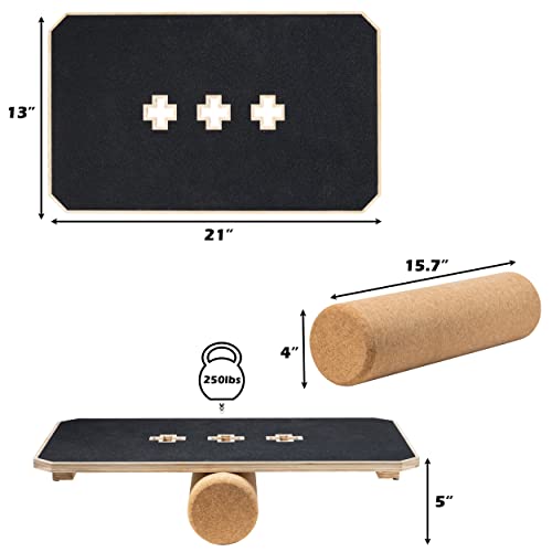 INFIDEZ Balance Surf Trainer - Rocker Board & Roller