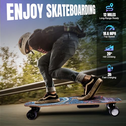 VIP Smart Shopper: Caroma Electric Skateboard, 700W, 18.6MPH Speed