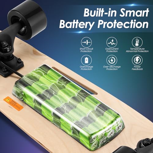 CAROMA 350W Electric Skateboard Adults Teens 27.5" VIP