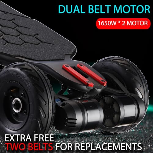 LCD Remote Electric Skateboard with Lights, 27 MPH