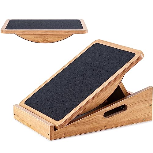 Professional 2-in-1 Wooden Balance & Slant Board Adults