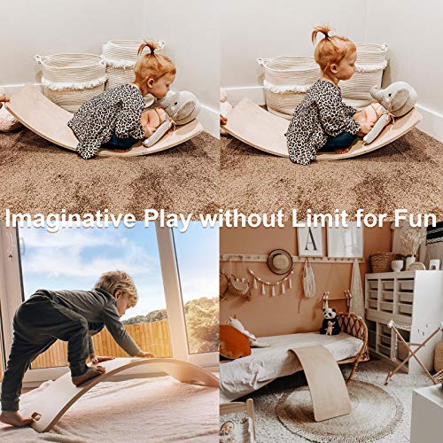 WOOD CITY Balance Board for Kids and Adults