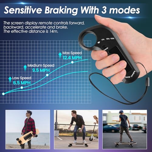 CAROMA 350W Electric Skateboard Adults Teens 27.5" VIP