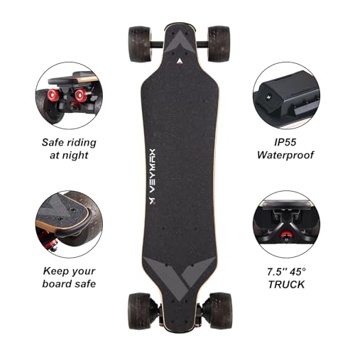 VeyMax Roadster X4 Electric Skateboard with Remote