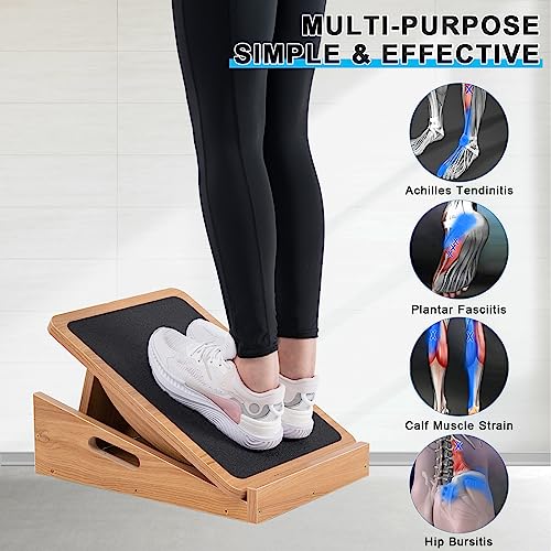 Professional 2-in-1 Wooden Balance & Slant Board Adults