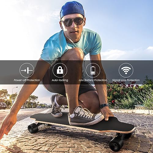 Caroma Electric Skateboard with Remote, 350W Motor