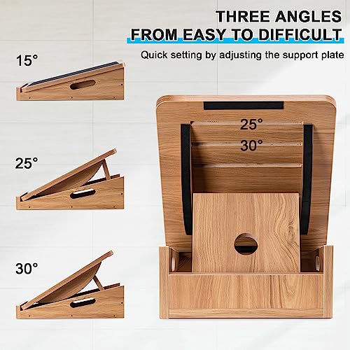 Professional 2-in-1 Wooden Balance & Slant Board Adults
