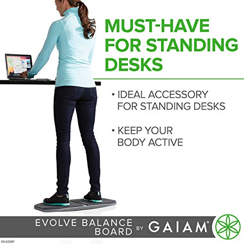 Gaiam Evolve Balance Board for Standing Desk - VIP Smart Shopper Edition