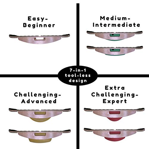 Blue Planet Balance Surfer | Bamboo Balance Board with 3 Modules