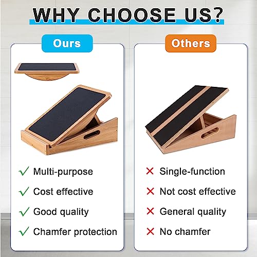 Professional 2-in-1 Wooden Balance & Slant Board Adults