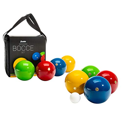Franklin Sports 100mm Bocce Ball Set - Made in Italy
