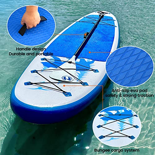 Premium Inflatable SUP Board with Accessory Bundle, 9'6