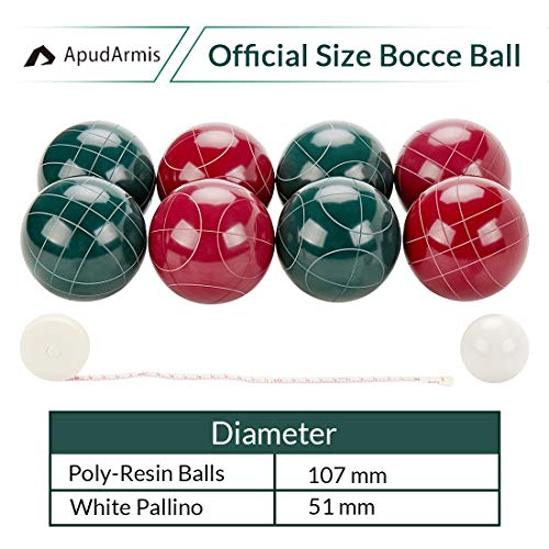 Outdoor Tournament Bocce Game Set - 8 Balls