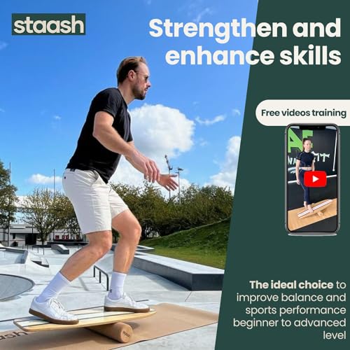 STAASH® Paddle Balance Board Trainer with 2 Accessories