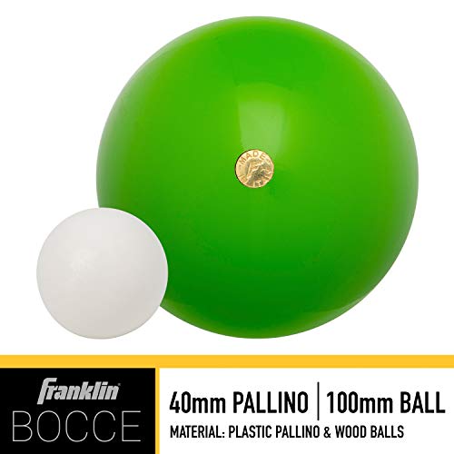 Franklin Sports 100mm Bocce Ball Set - Made in Italy
