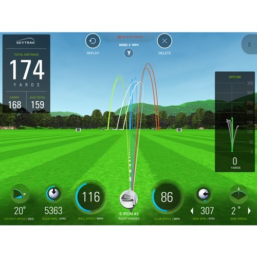 Sky Trak Portable Launch Monitor in Sleek Black