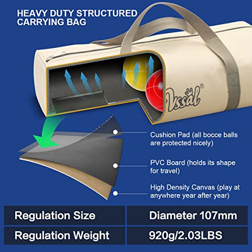 Official Regulation Size Bocce Ball Set for Competition