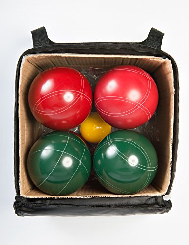 St Pierre Sports VIP Bocce Set, Green/Maroon, 107mm