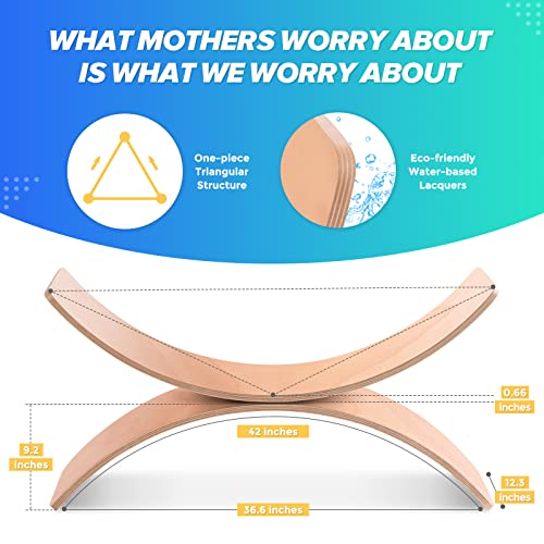 Wooden Balance Board for Kids, Natural Wobble Toy