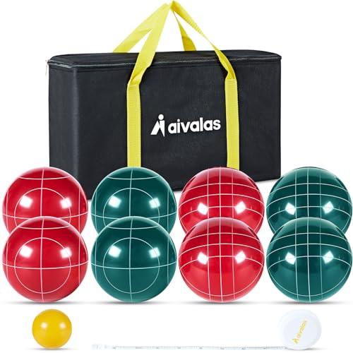Aivalas Bocce Ball Set with 8 Resin Balls