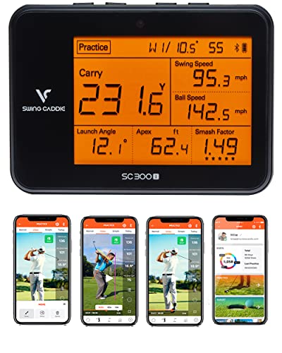 PlayBetter Swing Caddie SC300i Golf Launch Monitor Bundle