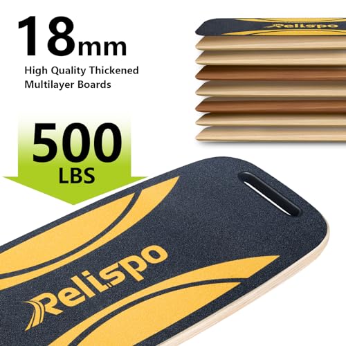 Wooden Balance Board - 2 in 1 Adjustable