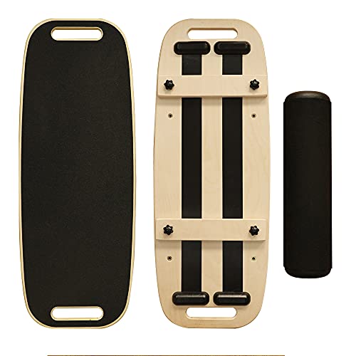 YOUKI SPORTS Balance Board with Adjustable Stoppers