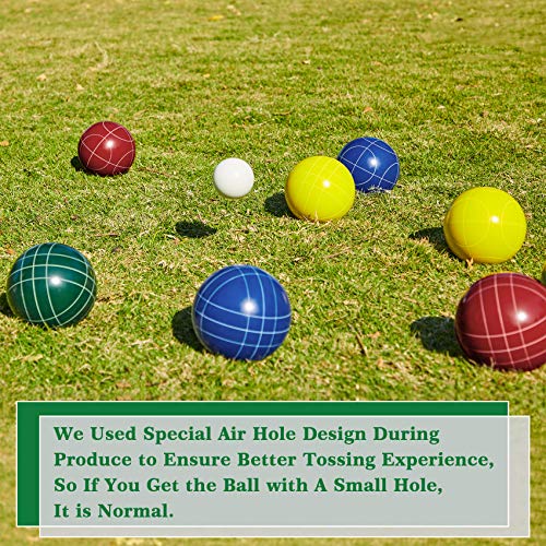 Professional Bocce Ball Game Set with Carrying Bag