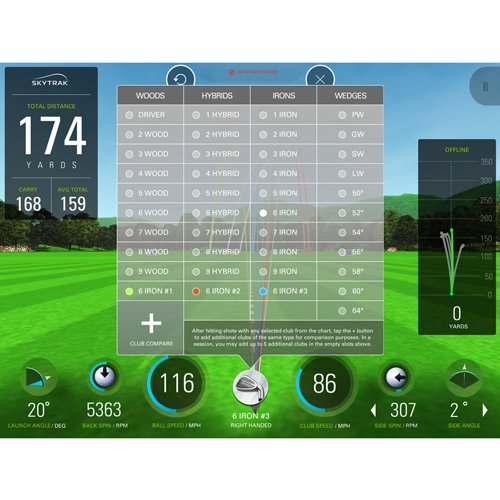 Sky Trak Portable Launch Monitor in Sleek Black