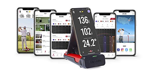 Rapsodo Golf Launch Monitor for iPhone & iPad, Black/Red