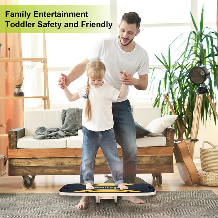 Wooden Balance Board - 2 in 1 Adjustable