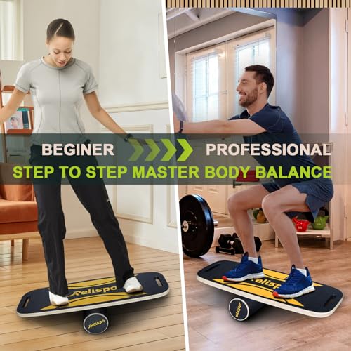 Wooden Balance Board - 2 in 1 Adjustable