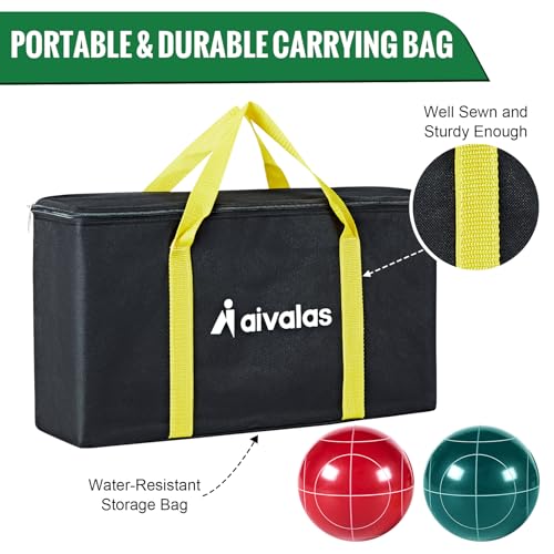 Aivalas Bocce Ball Set with 8 Resin Balls