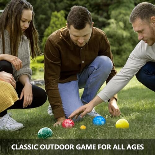 Aivalas Bocce Ball Set: 107mm Resin Balls Game