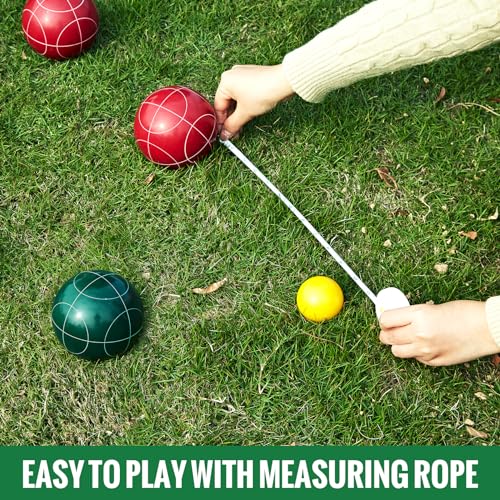 Aivalas Bocce Ball Set with 8 Resin Balls