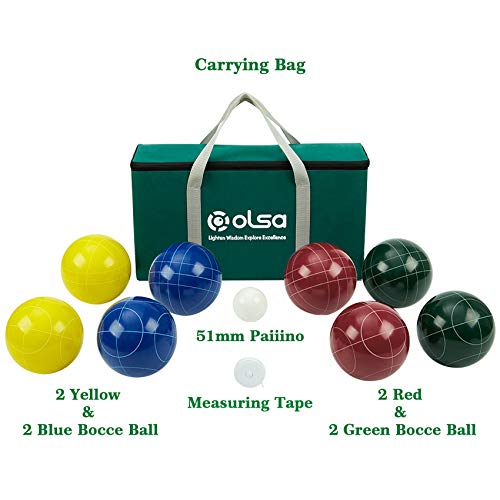 Professional Bocce Ball Game Set with Carrying Bag