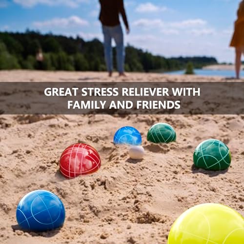 Aivalas Bocce Ball Set: 107mm Resin Balls Game